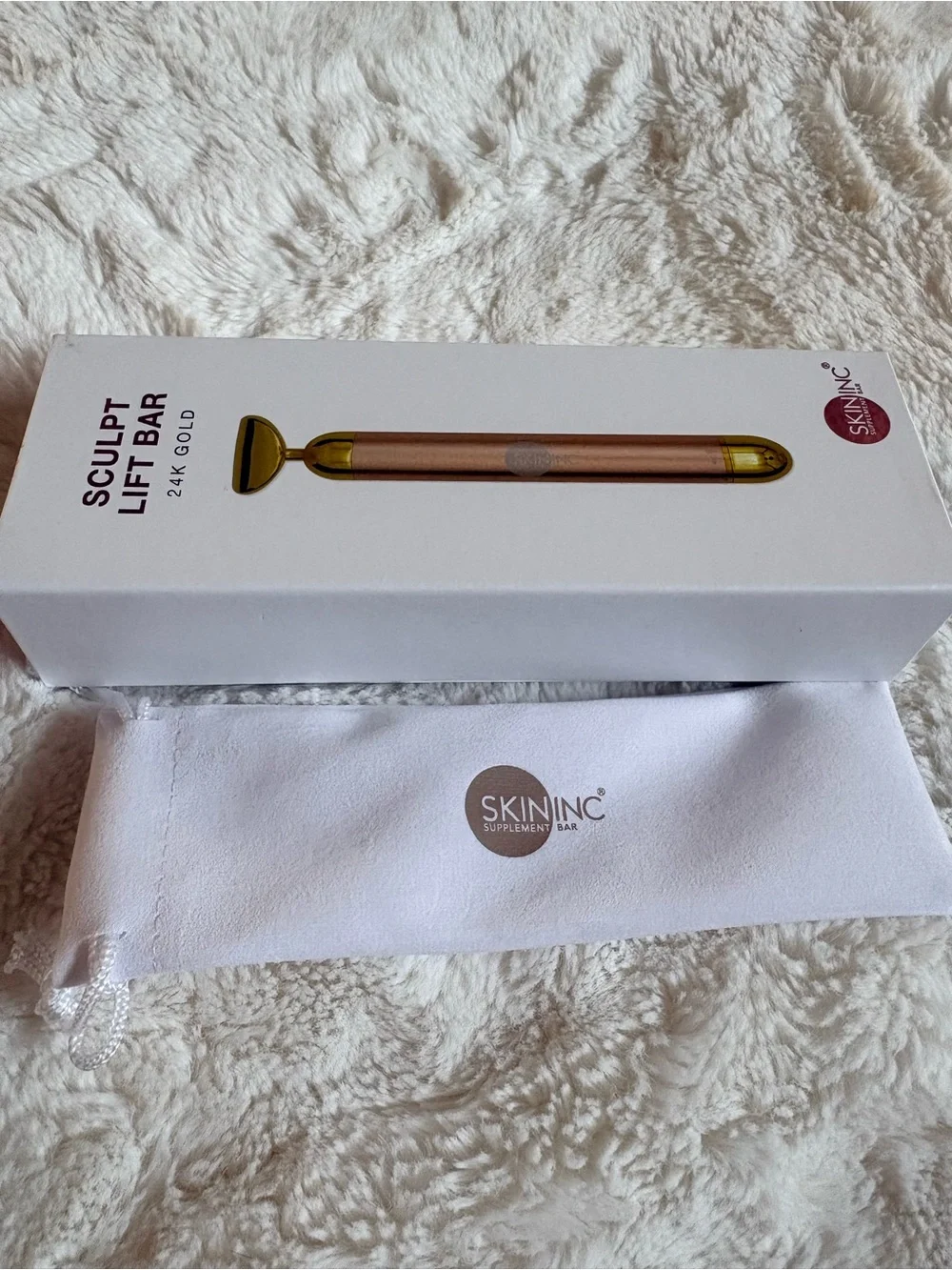 NIB Sculpt Lift Bar 24K Gold - Rose Gold Facial Massager